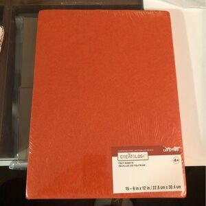 Creatology NEW Orange Felt Sheets pack of 15